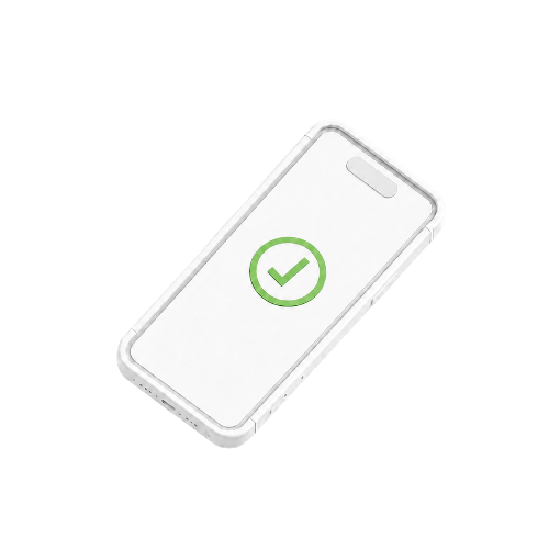 Phone screen showing a confirmed booking
